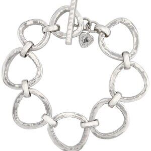 Retired Silpada RUSH Sterling Silver Chunky Link Bracelet Statement